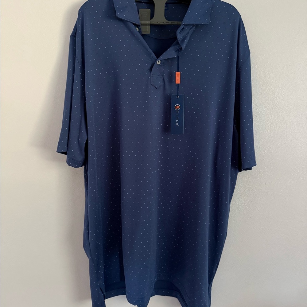 Golf Navy Men's Polo Shirt by stitch